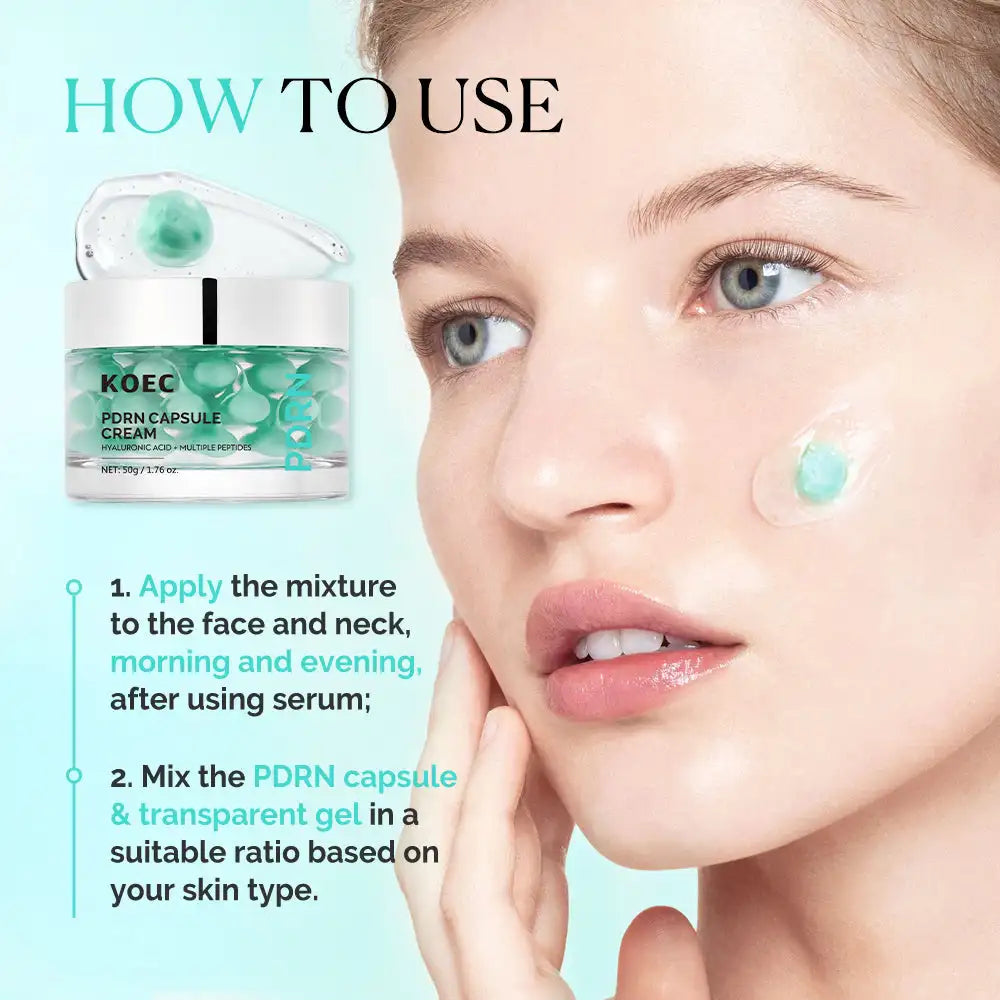 Hyaluronic Acid PDRN Capsule Cream | Peptides & Ginseng 50g