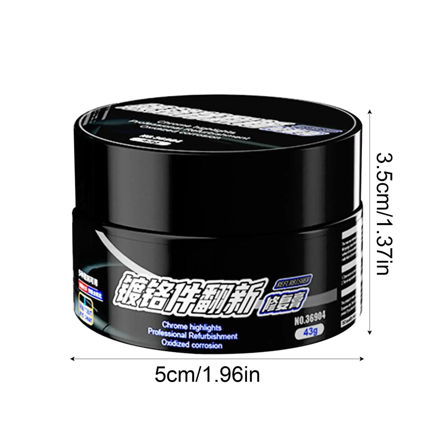 Chrome Repair Paste – Polish & Restore Car Trim, Handles Chrome Polish Paste Peaceful Pleasures Health and Wellness