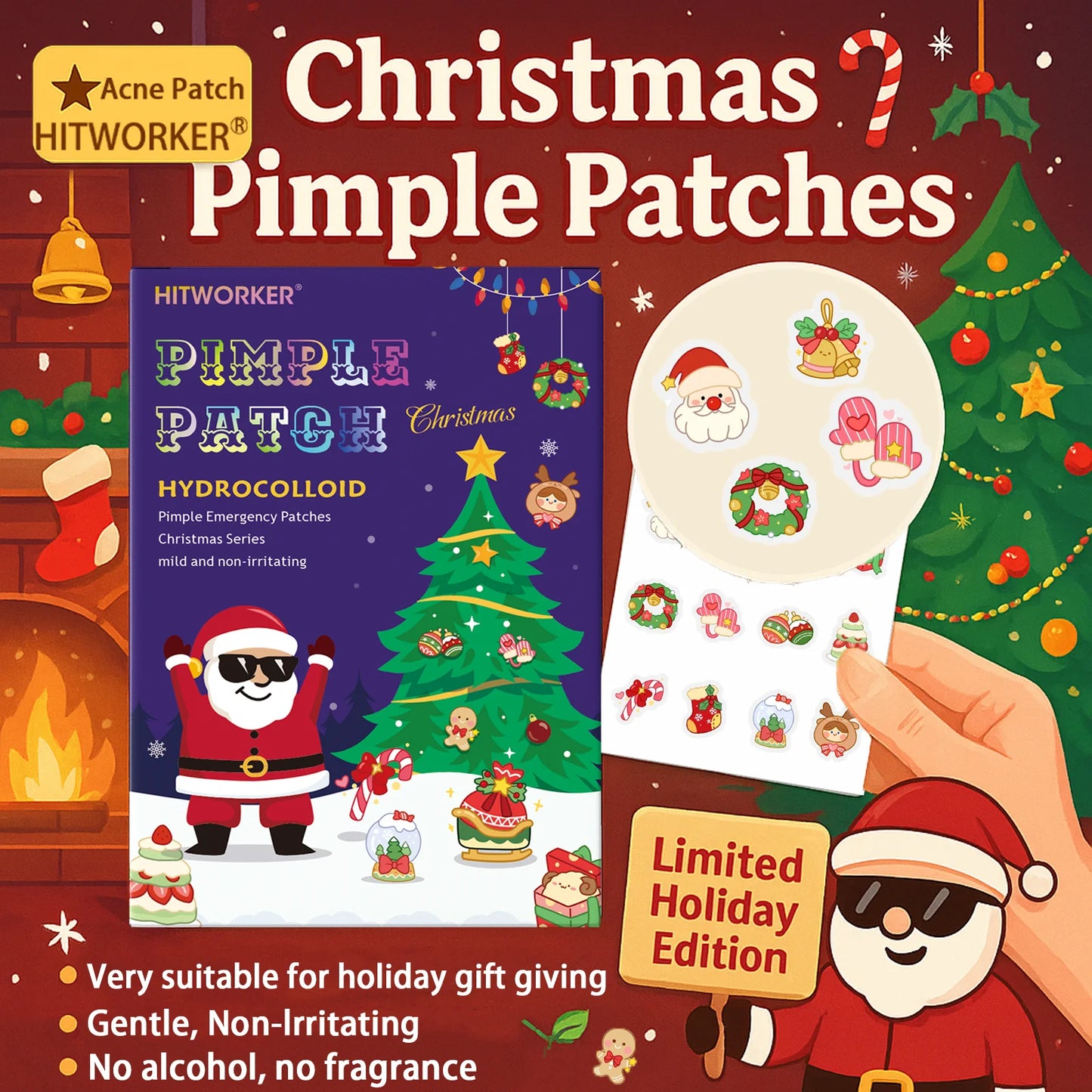 Hydrocolloid Acne Patches – Invisible, Waterproof, All Skin Types