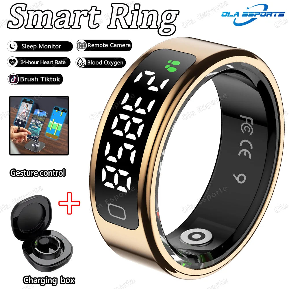 Ola Esporte R11C Smart Ring with Display | Health Tracker