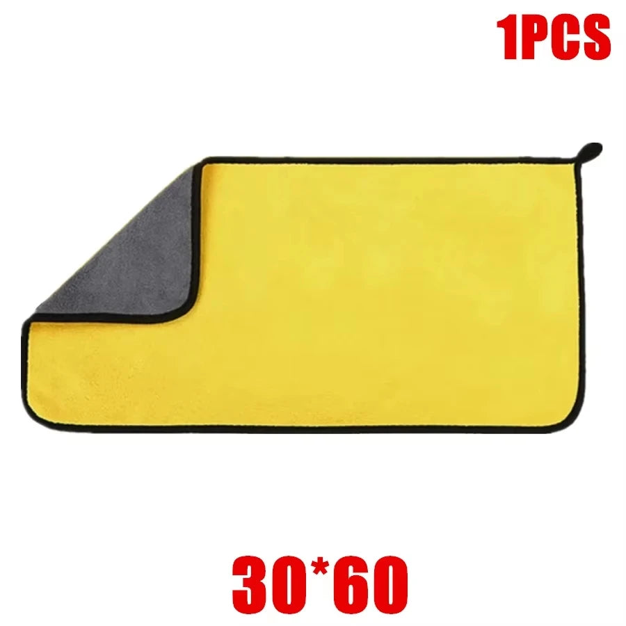Microfiber Car Wash Towels 3/5/10 Pack – 30x30 & 30x60cm Microfiber Cleaning Towel Peaceful Pleasures Health and Wellness 1pc 60-30cm