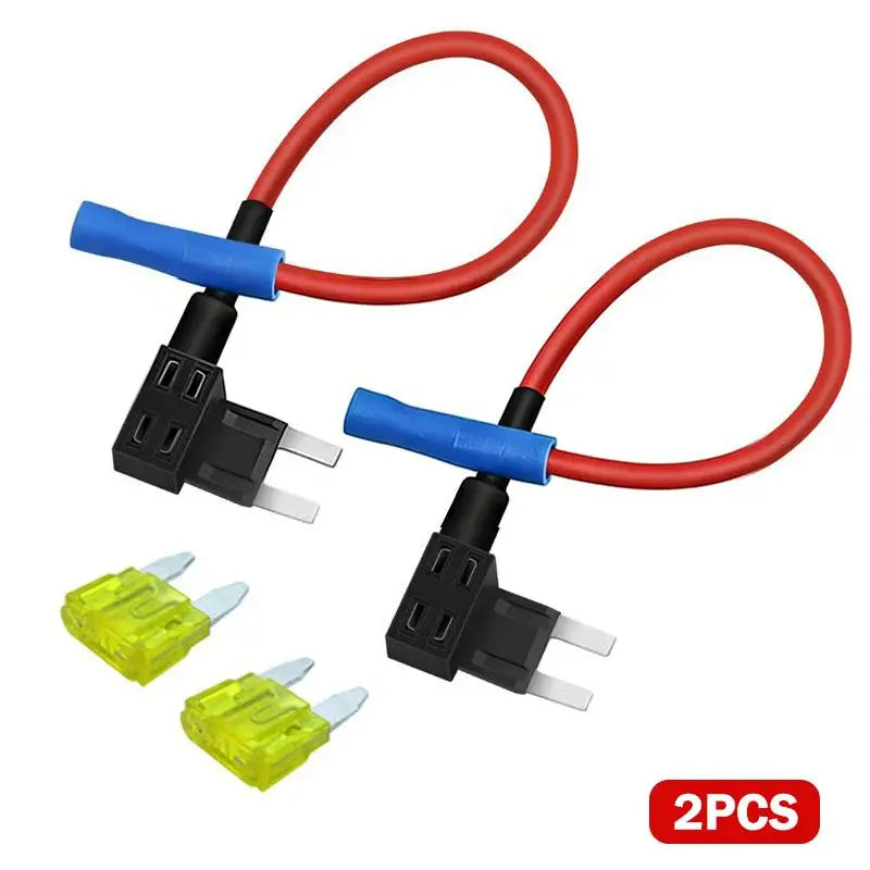 New 2PCS 12V Fuse Holder Add-a-circuit TAP Adapter Micro2 Mini Small Standard ATM Auto Fuse With Peaceful Pleasures Health and Wellness A8