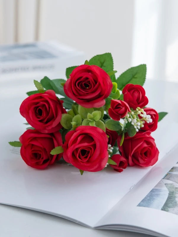 Artificial Silk Rose Bouquet | Wedding & Home Décor Flowers