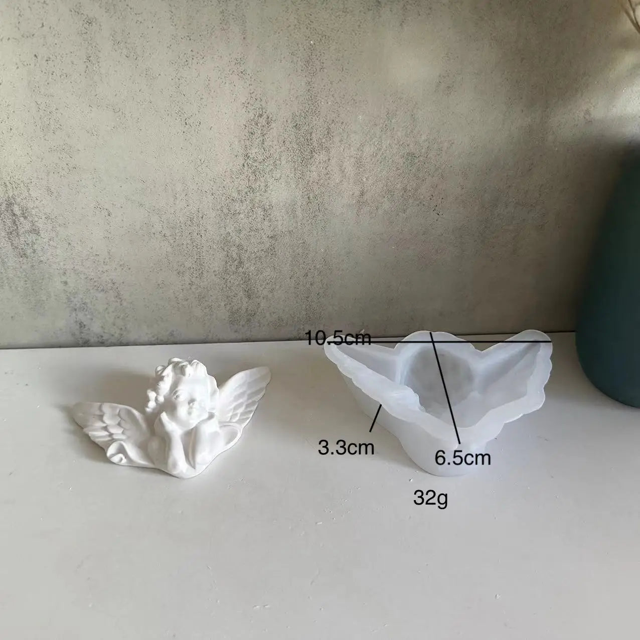 3D Angel Wings Silicone Mold – DIY Plaster, Resin & Cement Craft