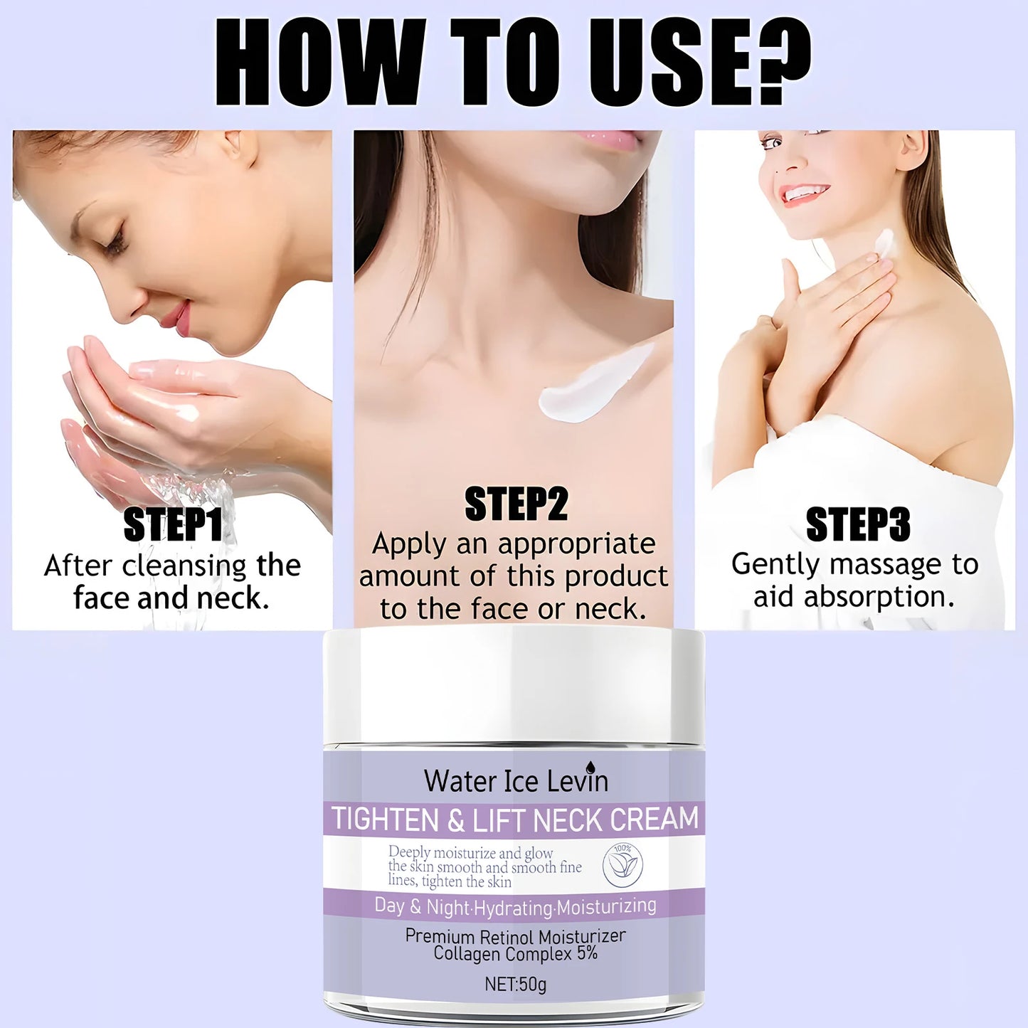 Day & Night Firming Cream with Collagen & Glycerin | 60g Firming Face Cream Peaceful Pleasures Health and Wellness