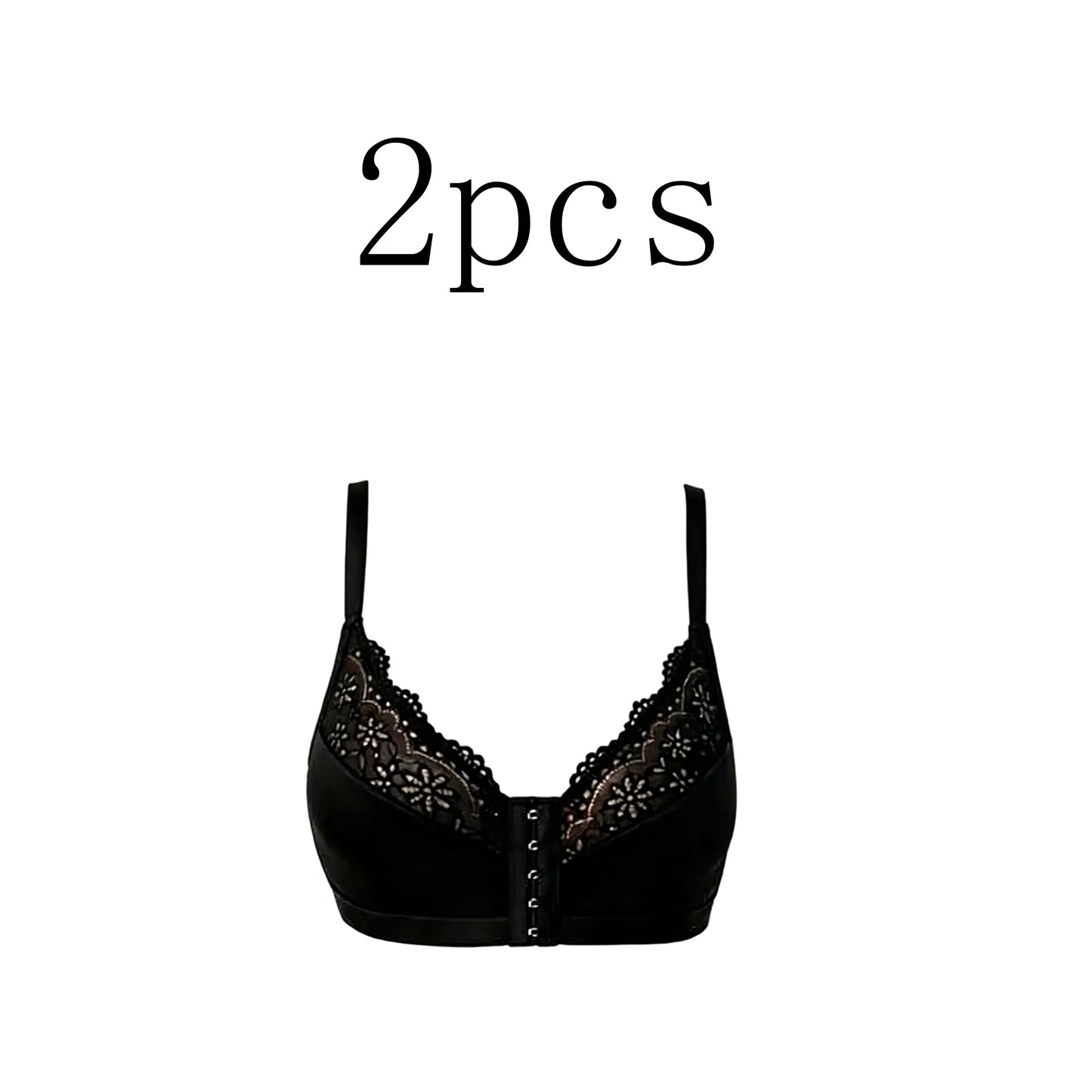 Lace Front Clasp Wire-Free Push-Up Bra | Everyday Comfort
