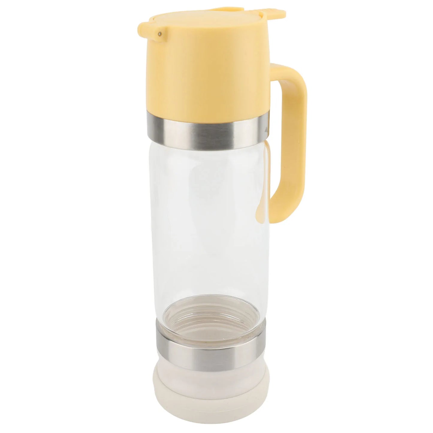 Honey Dispenser Clear Glass Syrup Handle Prevent Dripping Container