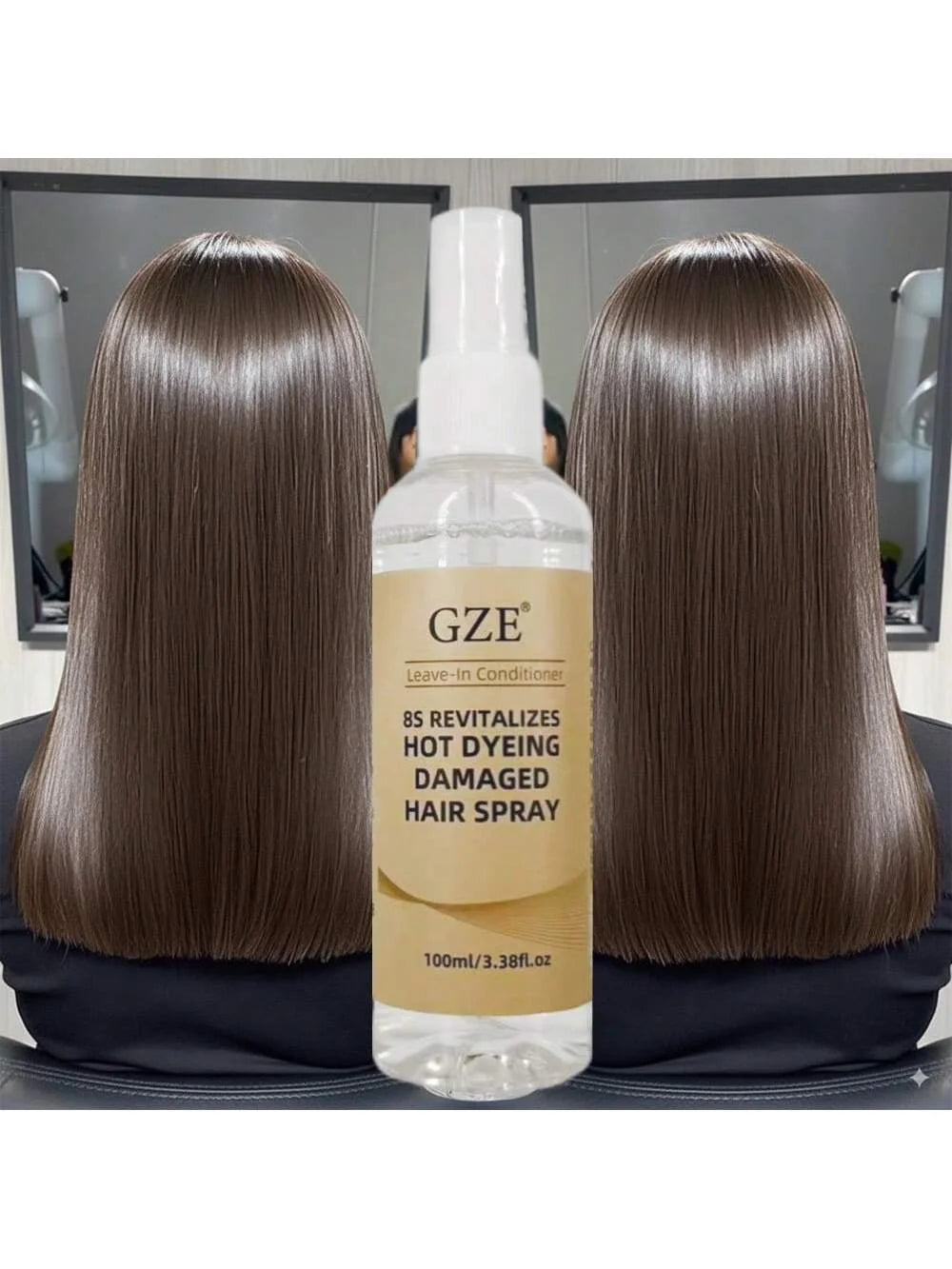 GZE Keratin Mist Spray – Frizz Control & Hair Smoothing 100ml Keratin Hair Spray Peaceful Pleasures Health and Wellness