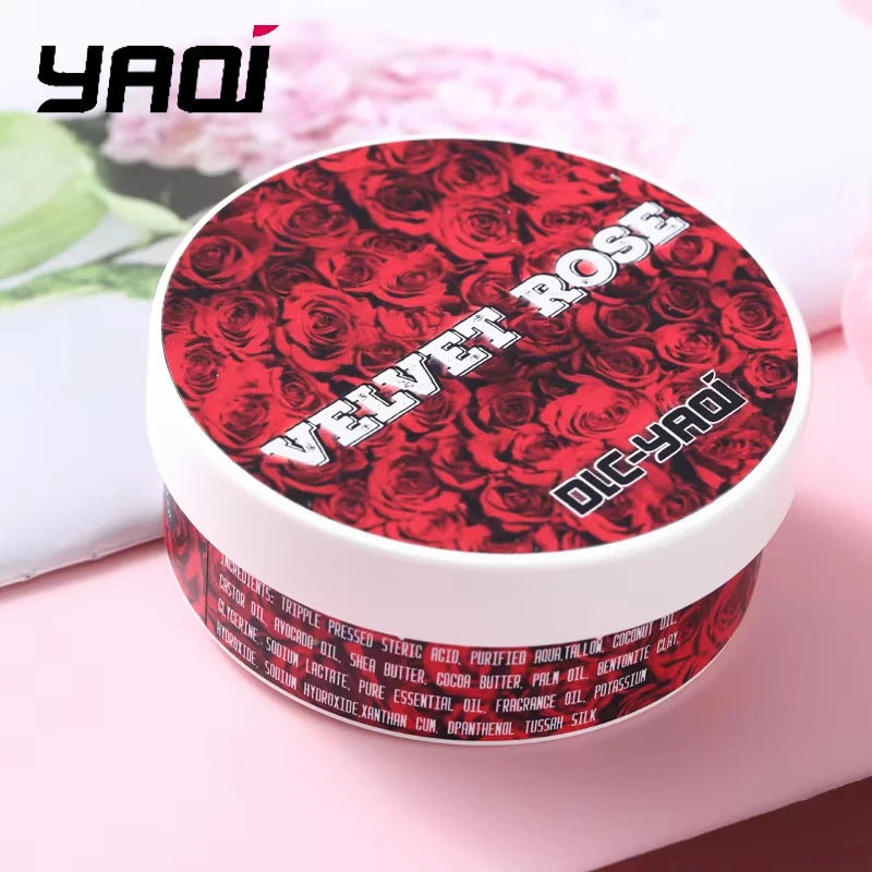 YAQI Velvet Rose Artisan Shaving Soap for Men 170g Substantial Size - Grooming Essential Peaceful Pleasures Health and Wellness