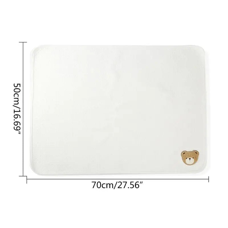 Baby Changing Mat Waterproof Cotton Diaper Pad 50x70cm