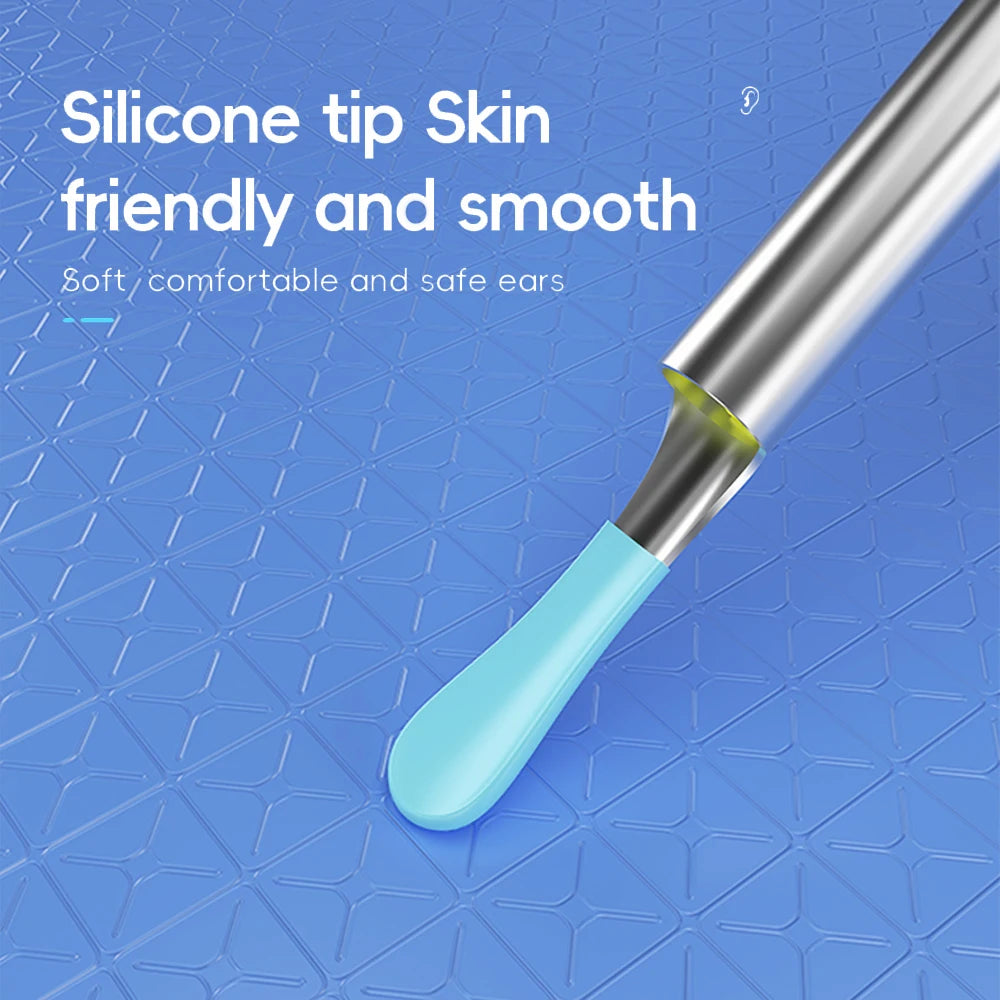 Visual Ear Cleaner Ear Wax Removal Tool with Camera Wireless Visual Ear Pick Otoscope for Adults Kids Rechargeable Home Use Peaceful Pleasures Health and Wellness