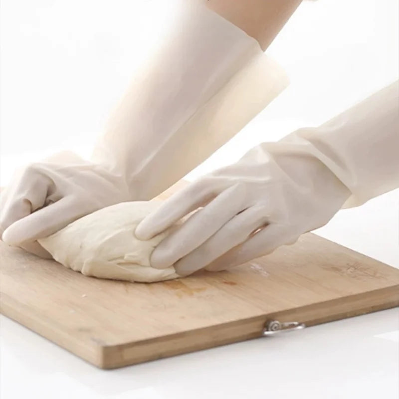 Dishwashing and Cleaning Gloves Silicone Rubber Household Scrubber Kitchen Cleaning Tools Gloves Peaceful Pleasures Health and Wellness