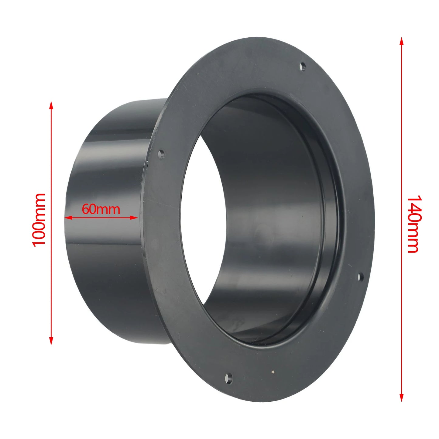 Wall Flange Connector Ventilation Pipe Air Ducting Connection ABS