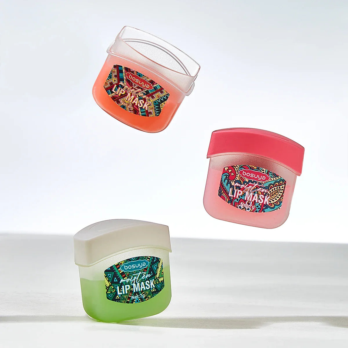 Bosuya 8-Pc Lip Mask & Hand Cream Set – Fruit Flavor Gift