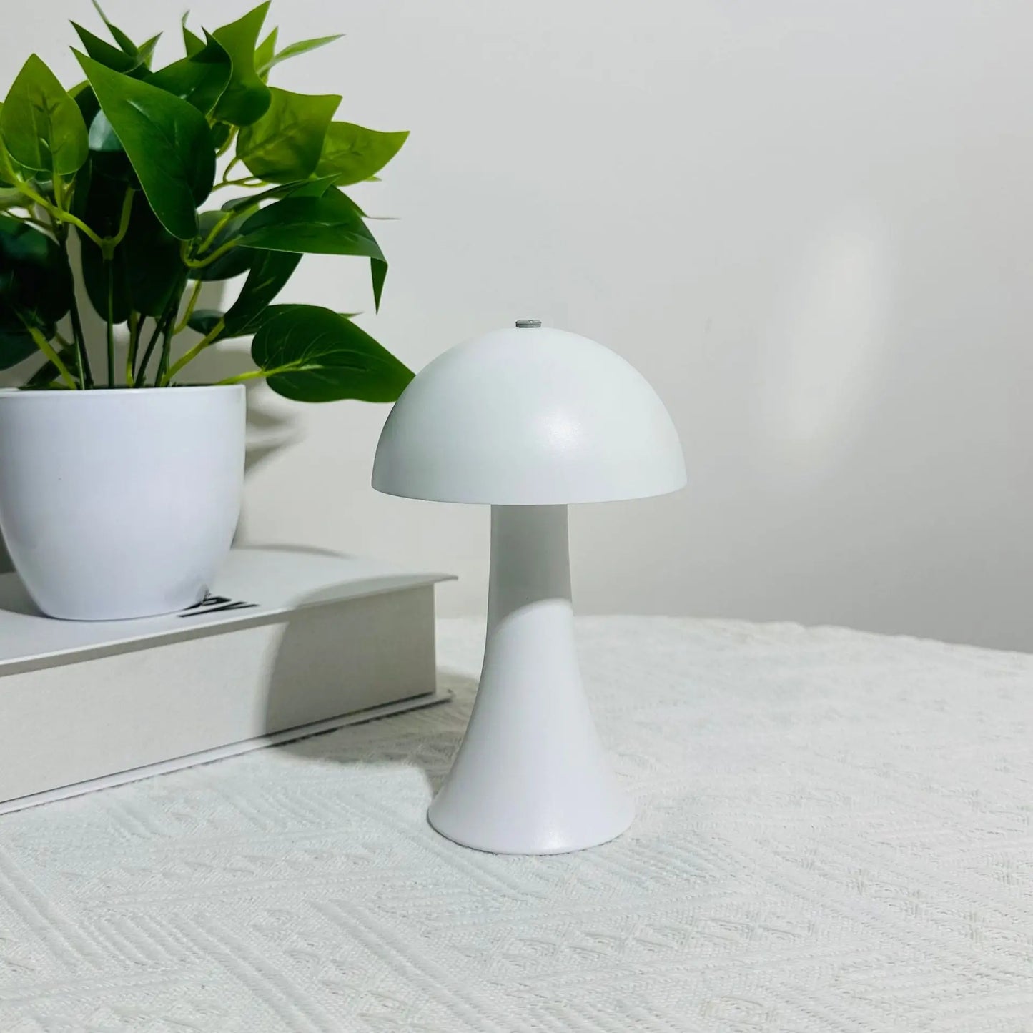 Rechargeable New LED Table Lamp Retro Mushroom Touch Sensor Bedside Lamp For Home Bedroom Restaurant Bar Decor Light Peaceful Pleasures Health and Wellness White 3 Colors Changeable 0-5W