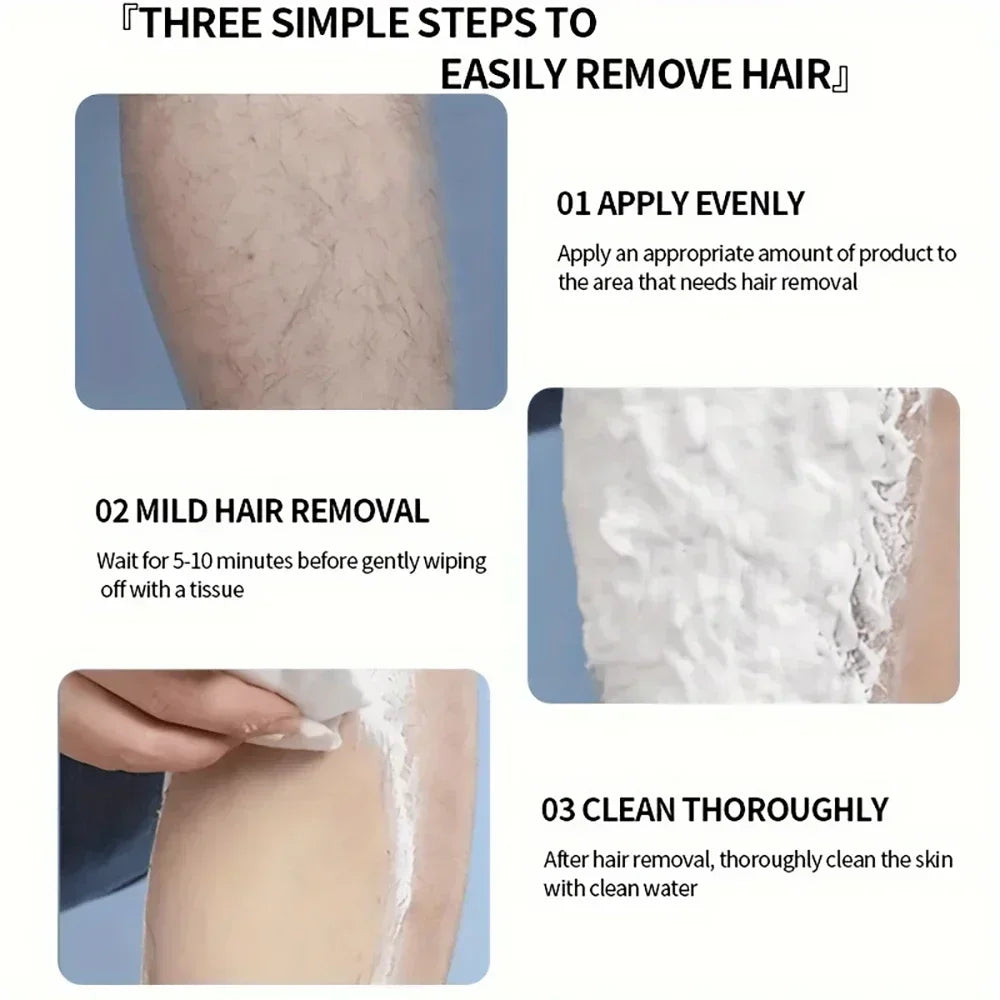 LGRAMER Men's Painless Hair Removal Cream | Body & Armpit