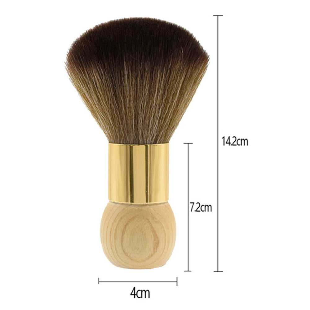 Salon Soft Hair Brush Sweeping Haircut Neck Face Brush Cleaning Broken Hairbrush Beard Brush Professional Styling Tools Supplies Peaceful Pleasures Health and Wellness Orange