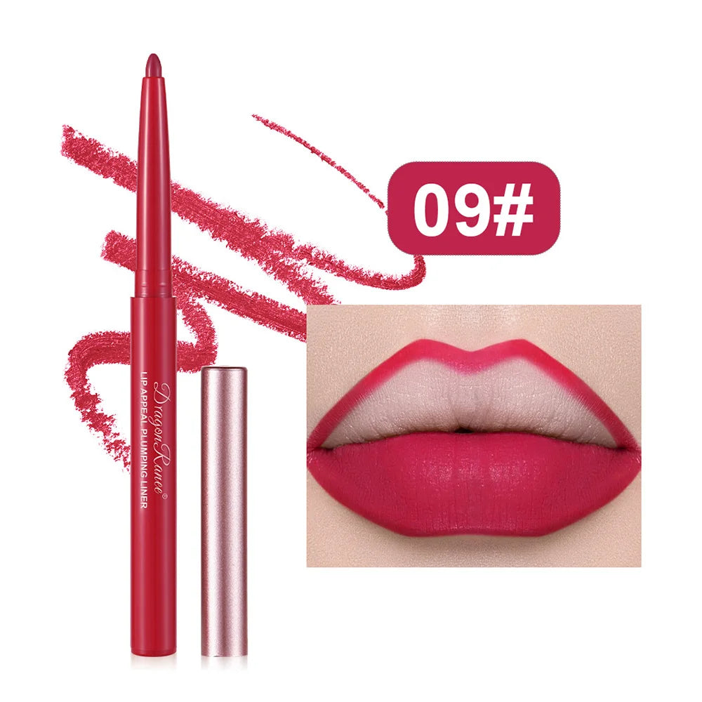 Dragon Ranee Matte Lip Liner Pencil – Waterproof, 12 Colors