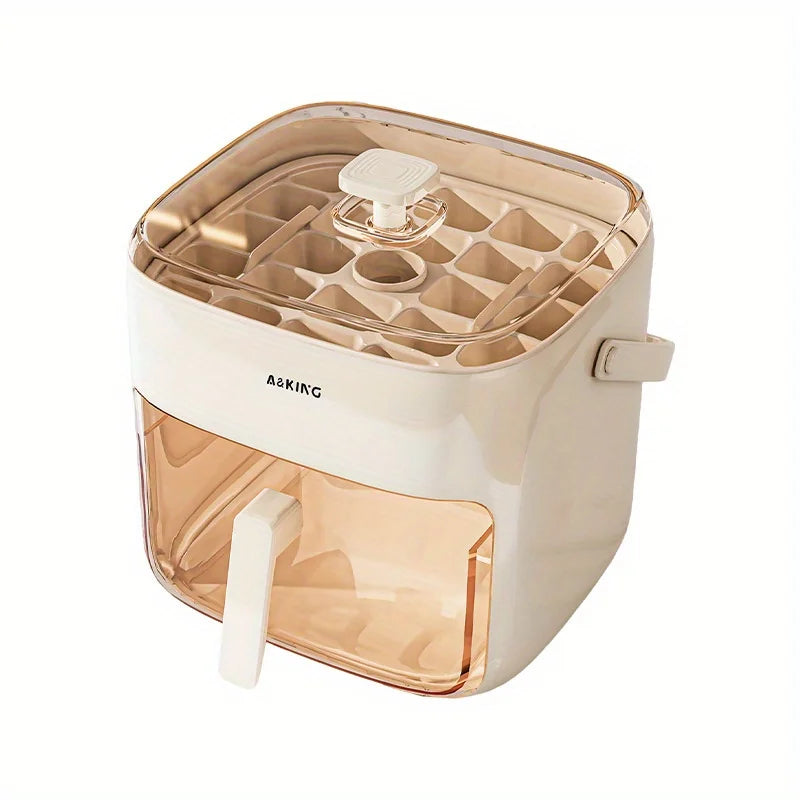 48-Cube Ice Maker Mold with Easy-Press Lid | Large Capacity