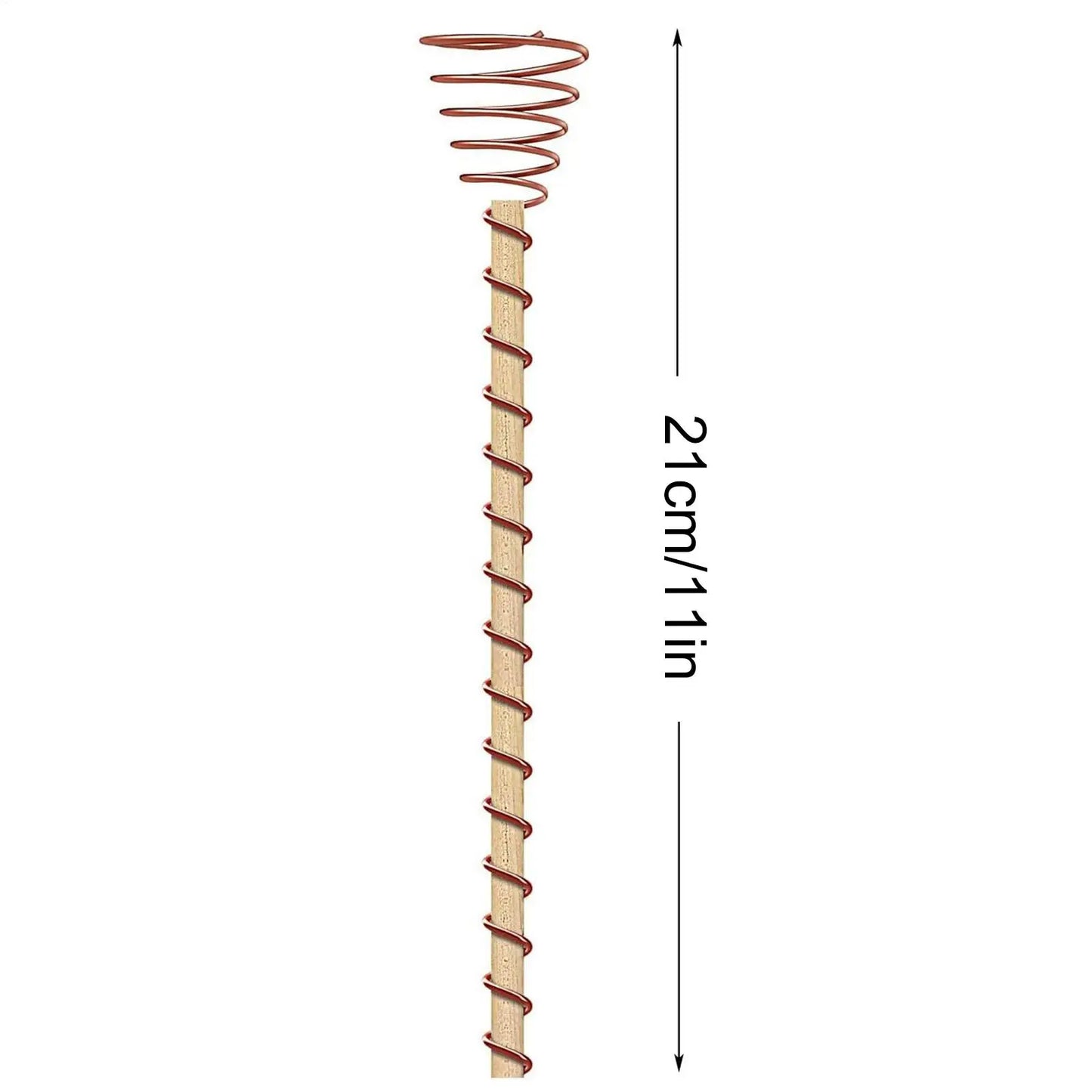 6-Pack Electroculture Copper Coil Plant Stakes for Garden Growth