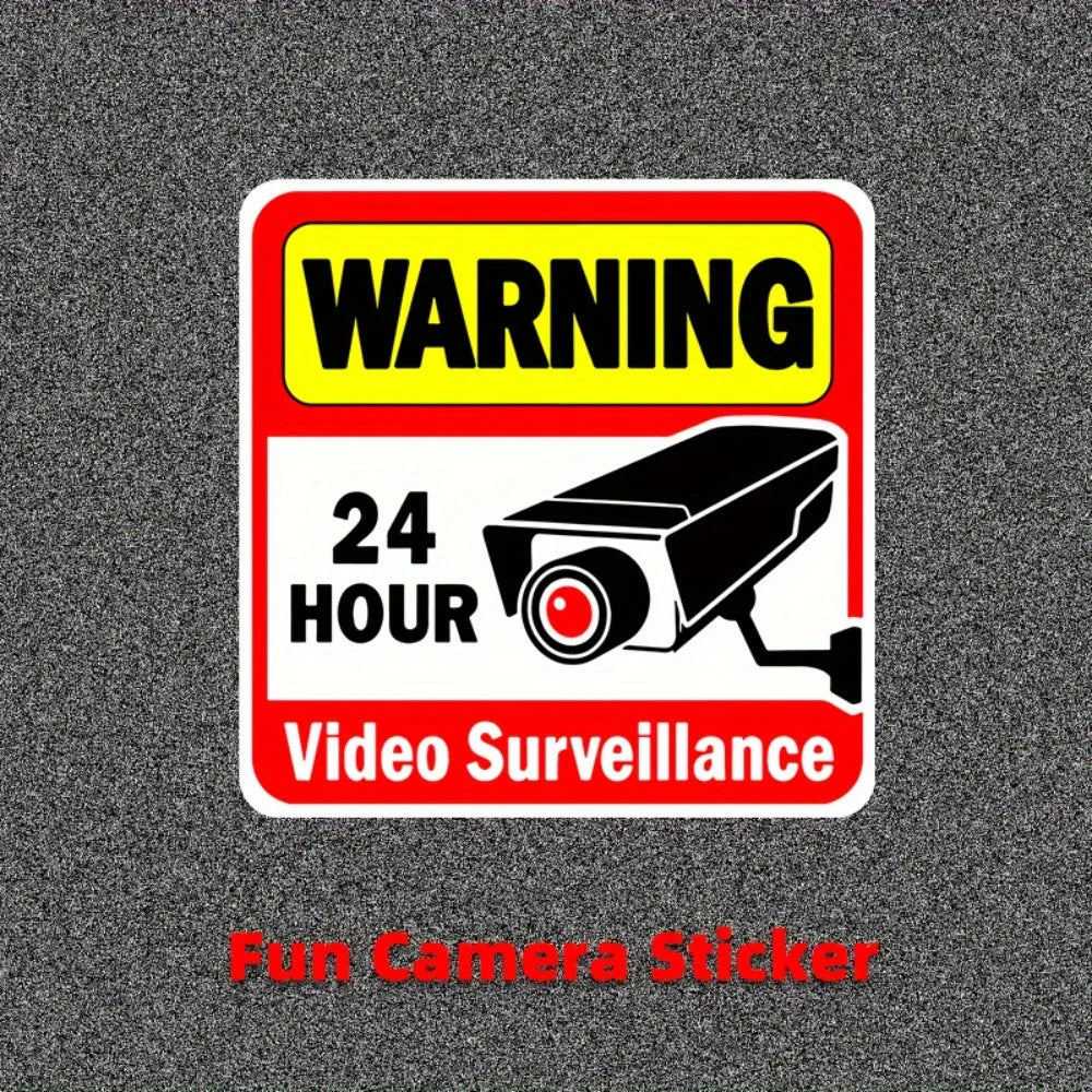 24-Hour Security Warning Stickers – 2pcs | Home & Business