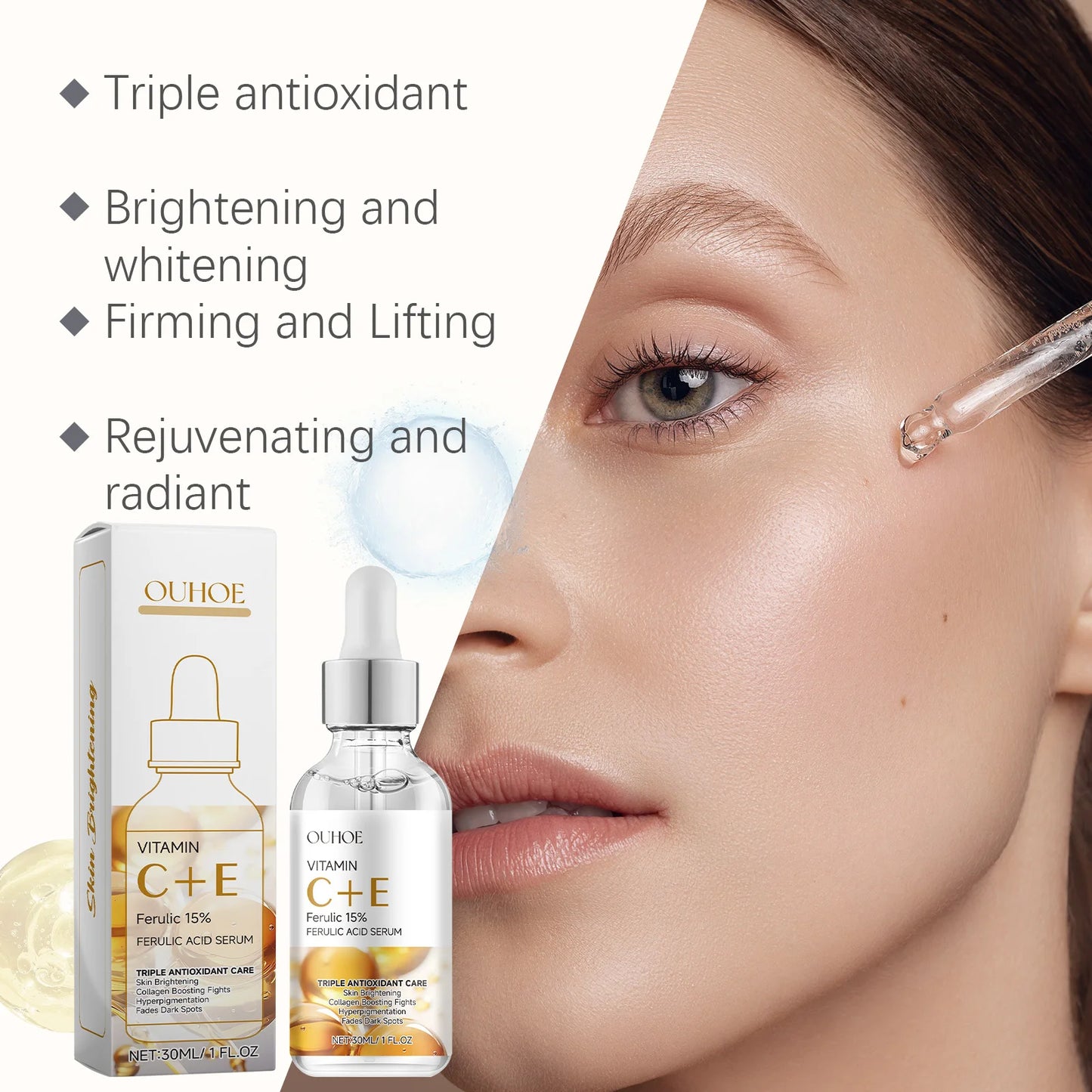 Vitamin C & E Serum – Firming, Brightening & Pore Minimizing