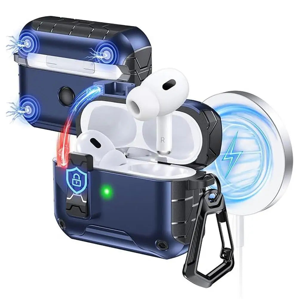 AirPods Pro 3 Case – Phone Stand, Magnetic Lock & Keychain