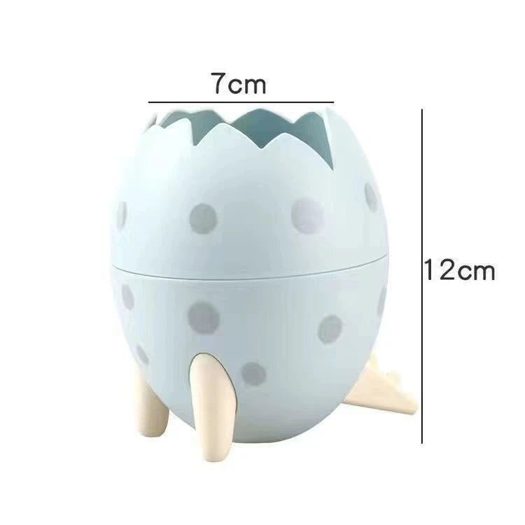 Dinosaur Egg Pen Holder Desk Organizer | Kids Gift Novelty Pen Holder Peaceful Pleasures Health and Wellness Blue