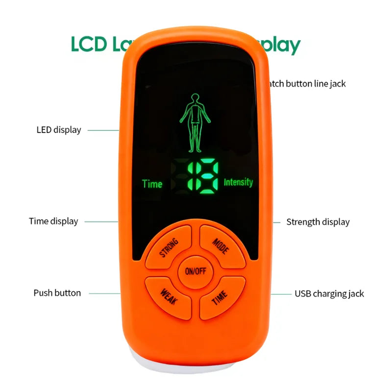 Multifunctional Digital Modes Massage Device ECG Neck Massage Machine Mini Muscle Device Peaceful Pleasures Health and Wellness