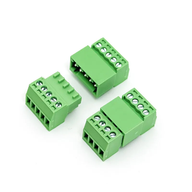 5sets 2EDGRK-2.54MM Micro Terminal Block Plug-in 15EDGKP 2P/3P/4P/5P/6P/8P Male and Female Set Green Screw Terminal Peaceful Pleasures Health and Wellness