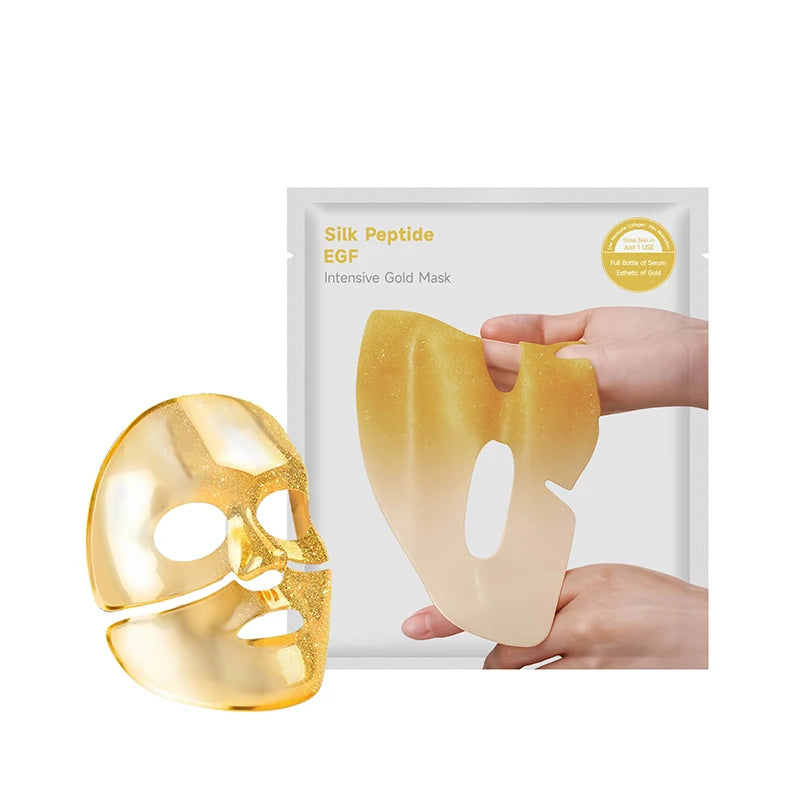 Gold Silk Peptide Collagen Overnight Mask – K-Beauty 4pcs