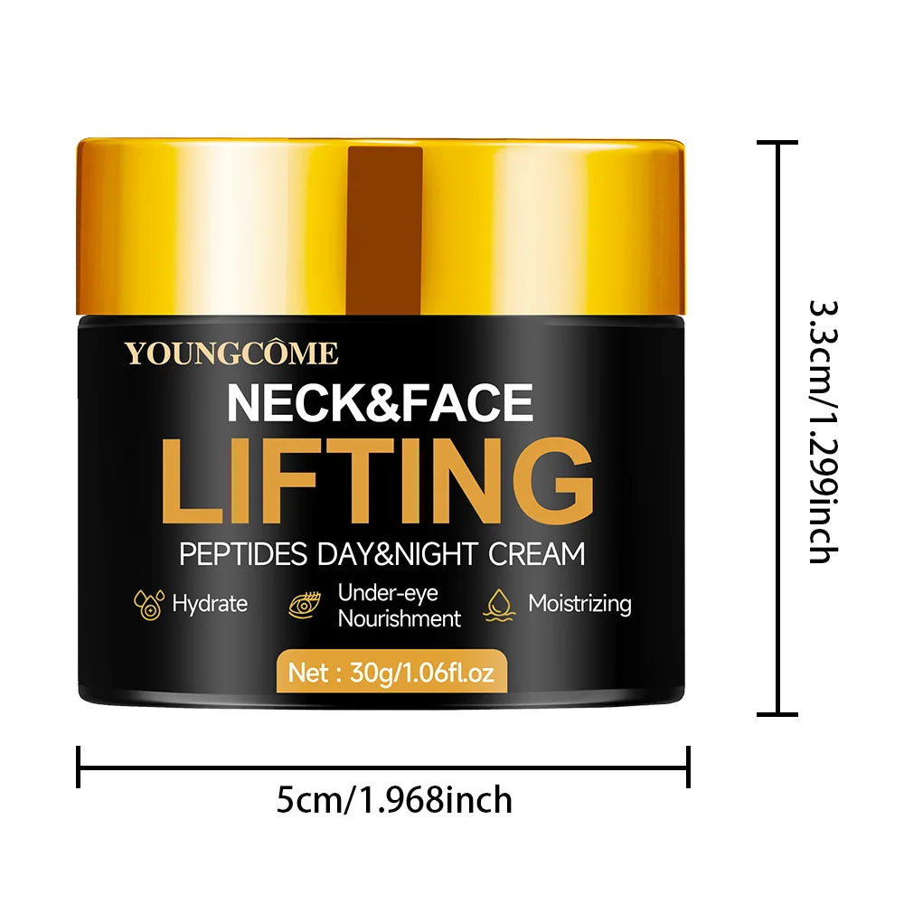 YOUNGCOME Neck & Face Anti-Wrinkle Firming Cream | 30g/60g Anti-Aging Face Cream Peaceful Pleasures Health and Wellness black