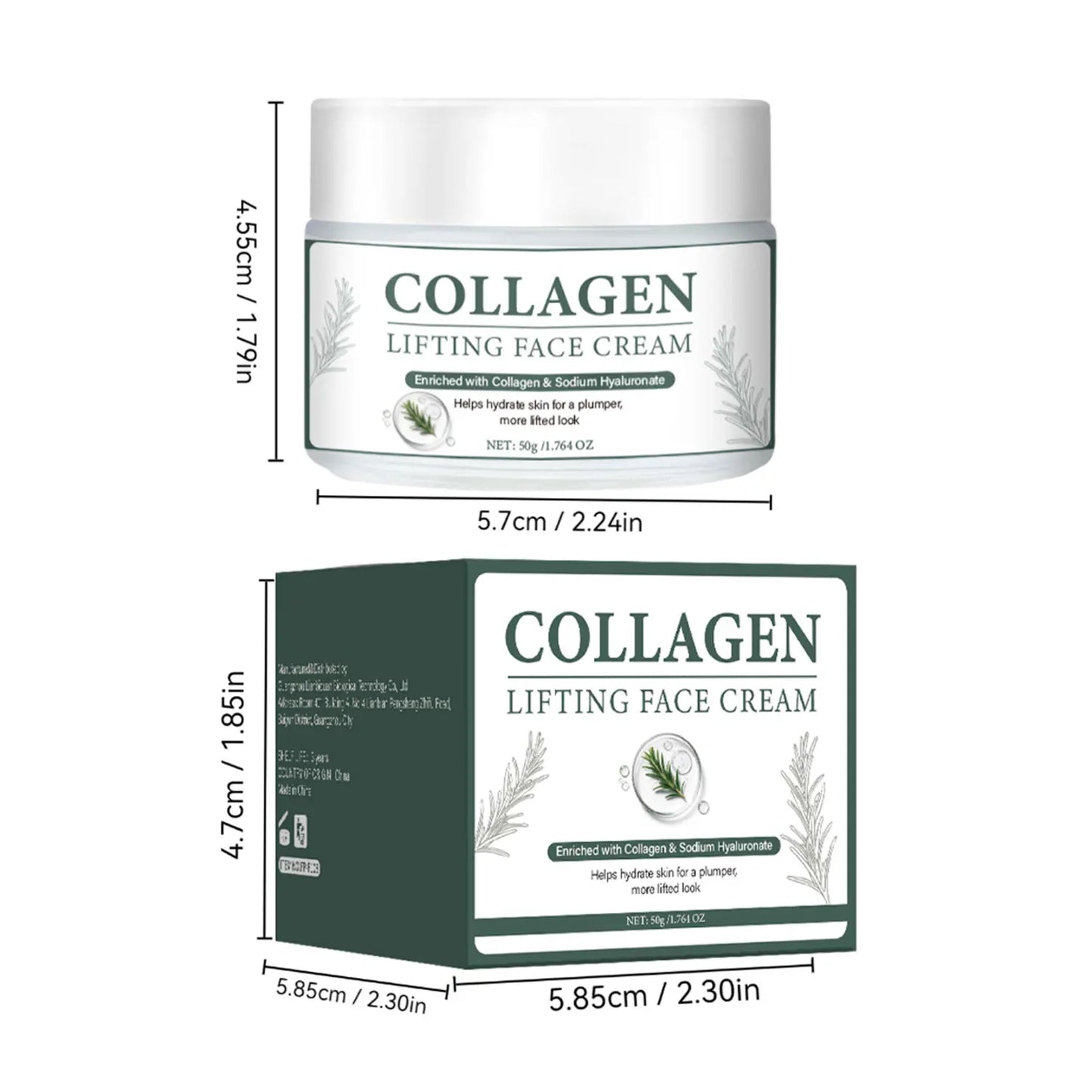Collagen Face Gel-Cream | Peptides, Marula Oil & Hyaluronic Acid