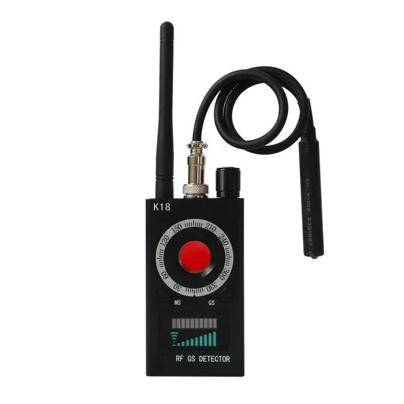 New K18 Multi-function Anti-Candid Cam Wireless Lens Device Finder 1MHz-6.5GHz GSM Audio Bug Finder GPS Signal RF Tracker Detect Peaceful Pleasures Health and Wellness 1PC