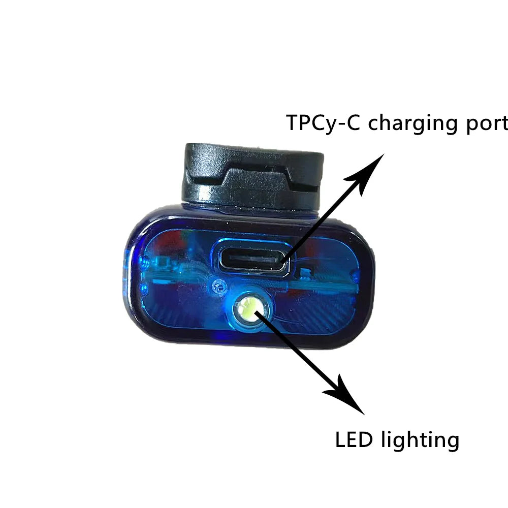 LED Red Blue Shoulder Clip Warning Lamp with Electronic Whistle