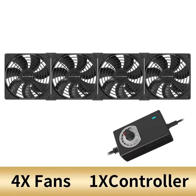 220V Multifunctional Exhaust Fan with Remote Control for Chassis Workstation Service Station Cooling Ventilation Fan Peaceful Pleasures Health and Wellness four fan-1 240V EU