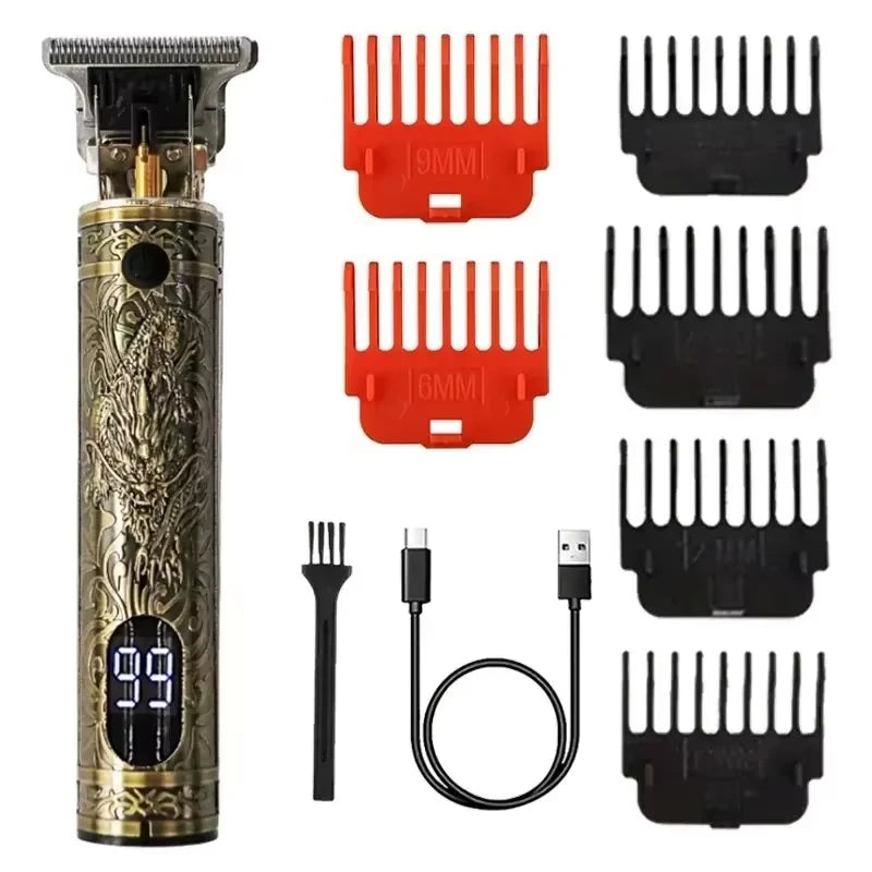 XMSJ T9 Rechargeable Men's Hair Clipper & Trimmer | Vintage