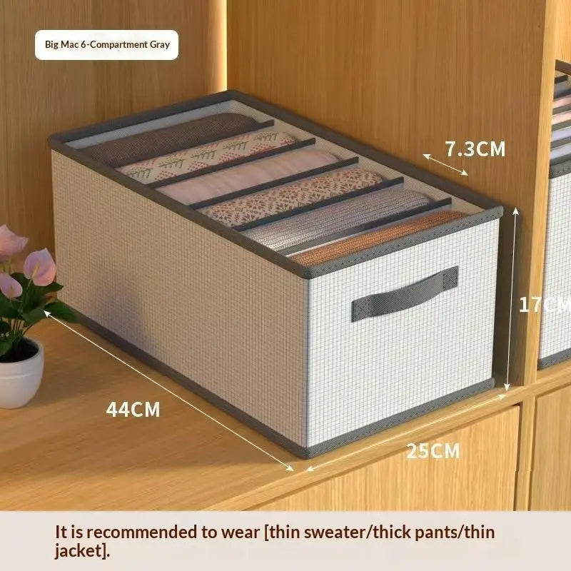 Foldable PP Drawer Organizer with Handles | Closet Storage