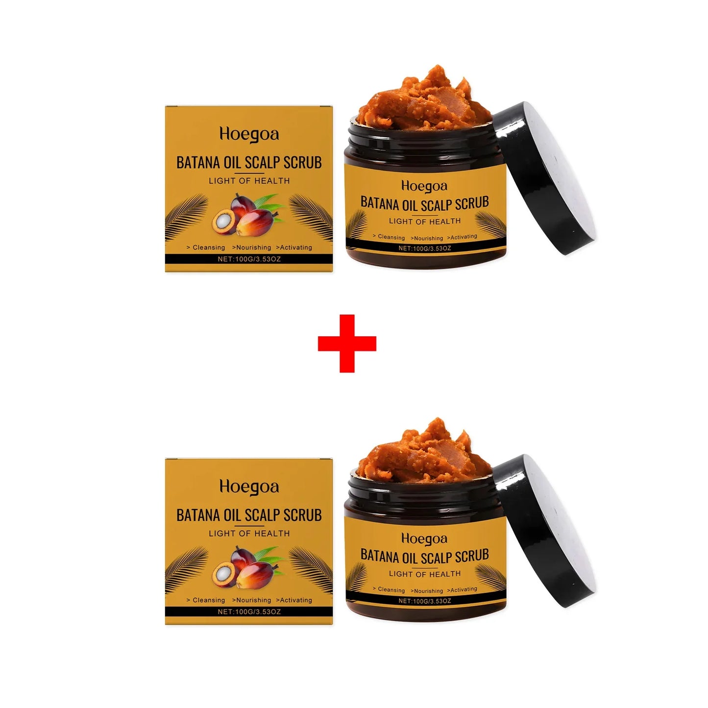 HOEGOA Batana Oil Scalp Scrub – Deep Clean & Nourish 100g