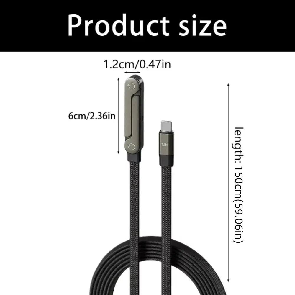 TPE USB-C to USB-C Fast Charging Cable 150cm – Data & Charge