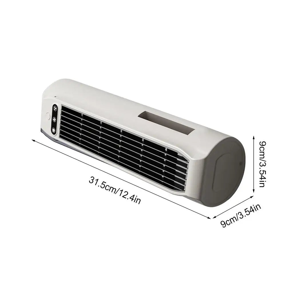 Desk Tower Fan Cordless 3 Speed Adjustment Household Desktop Fan for Women Men Students Travelers Home Apartment Study Bedroom Peaceful Pleasures Health and Wellness China Mainland White
