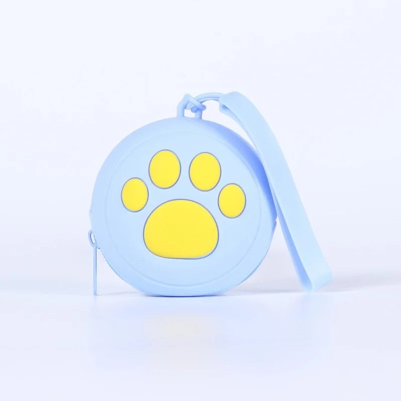 Silicone Paw Print Dog Treat Pouch – Waterproof Training Bag