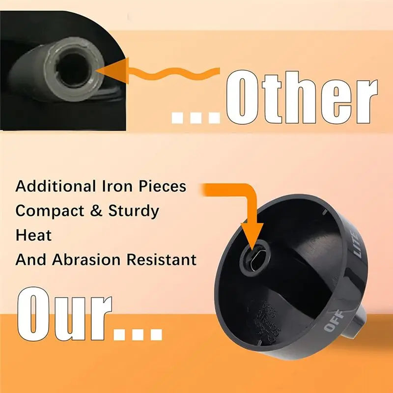 A36T-316442513 Gas Range Stove Surface Burner Knob For Frigidaire Kenmore, Sears Range Oven, Replacements 1465864, AH2332411 Peaceful Pleasures Health and Wellness