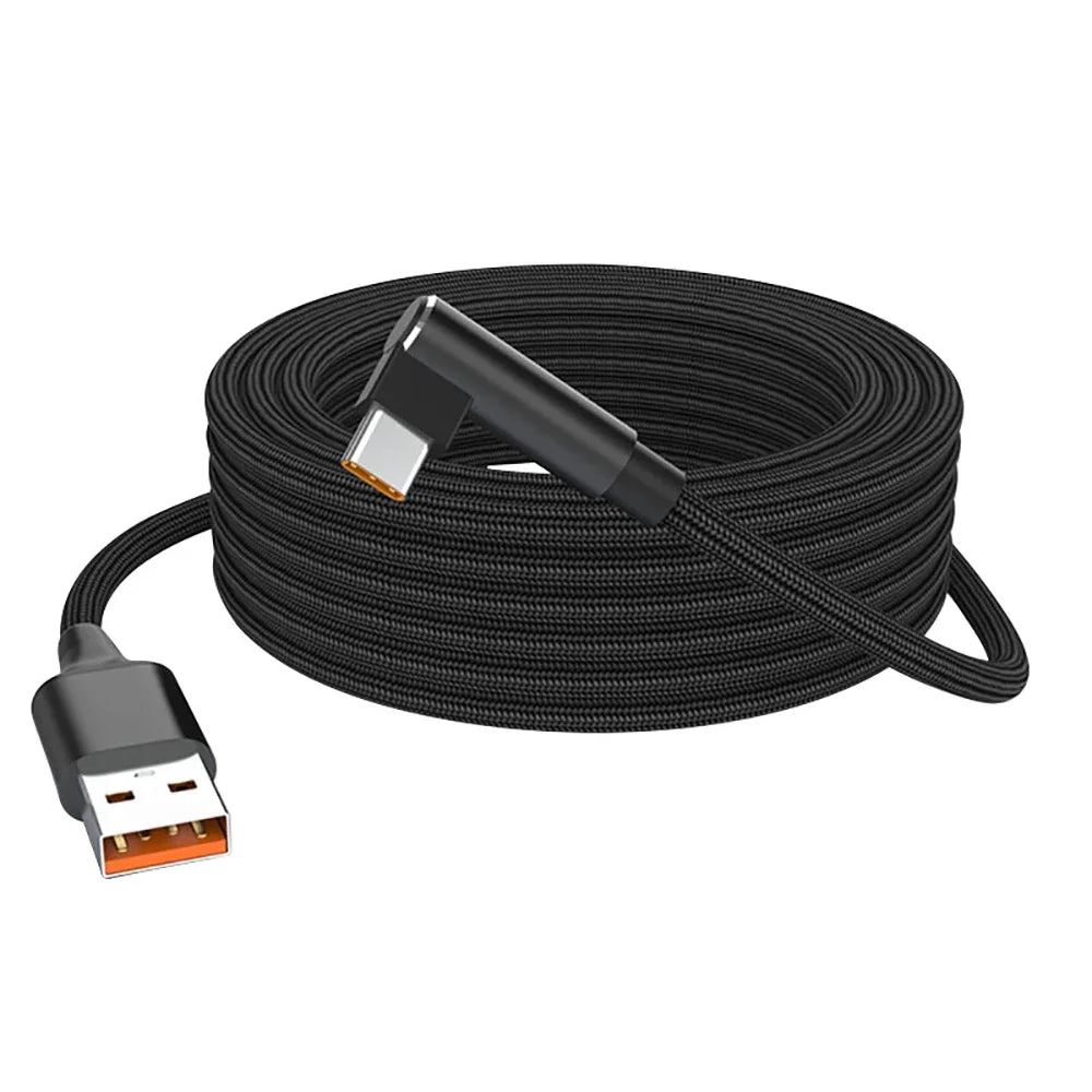 6A Right Angle USB-C Fast Charging Cable 3M 5M 8M | Quick Charge