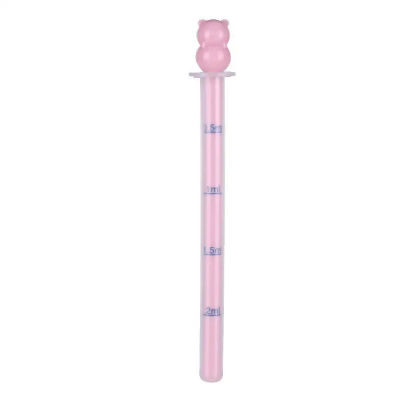 Baby Medicine Dispenser Anti Choking Syringe Feeder Scale Cartoon Shape Infant Medication Dropper Oral Liquid Supplement Tool Peaceful Pleasures Health and Wellness pink
