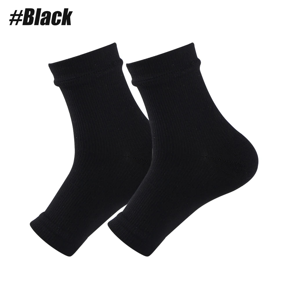 Soothe Socks Neuropathy Pain Relief | Ankle Compression Sleeve Ankle Compression Sleeve Peaceful Pleasures Health and Wellness Black L/XL