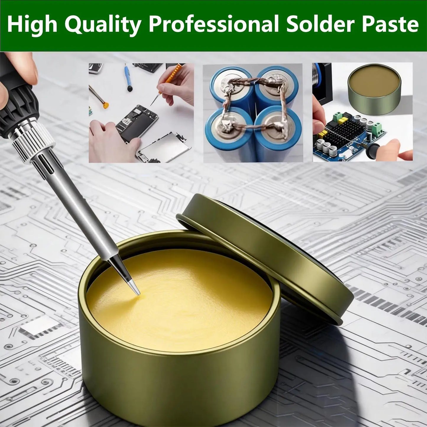 100g Lead-Free Rosin Solder Paste Flux | PCB & Electronics Repair
