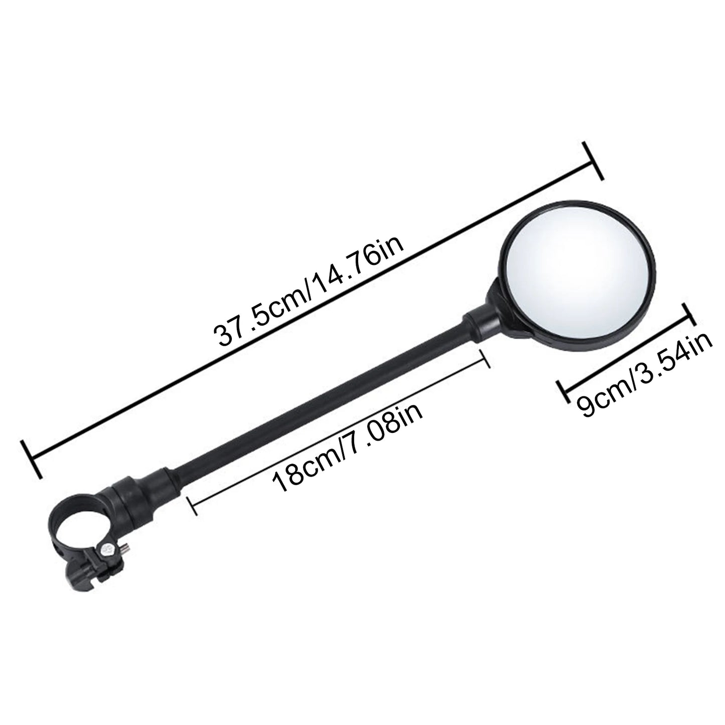 Bicycle Mirror for Handlebars Hose Adjustable Rear View Mirror Reflector for Moped Bike Standard Bike Peaceful Pleasures Health and Wellness