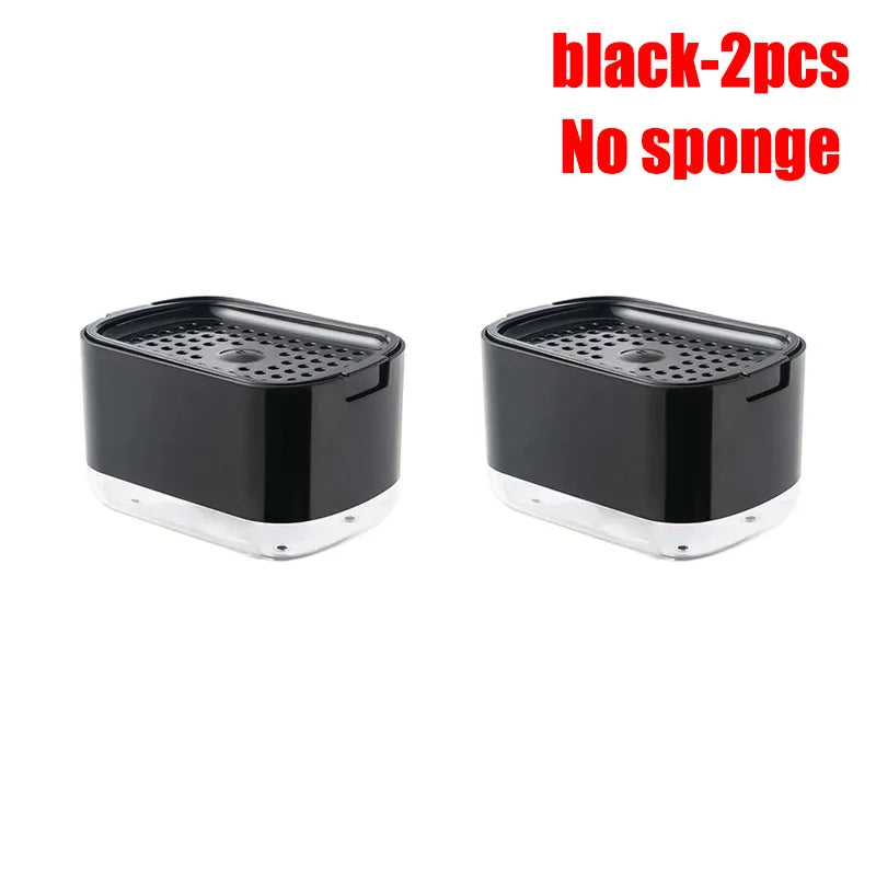 2-in-1 Dish Soap Dispenser & Sponge Holder – 300ml