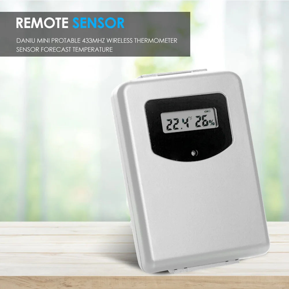 Digital Wireless Thermometer Sensor Remote Forecast Temperature Humidity Indoor Peaceful Pleasures Health and Wellness